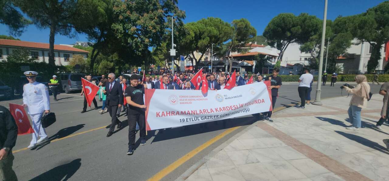 Muğla’da 19 Eylül Gaziler Günü İçin Anlamlı Yürüyüş 6